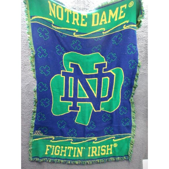 The Northwest Company Notre Dame Fightin Irish Blanket 36”x 52” Made In USA - Picture 1 of 16